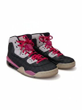 Nike Jordan Spike Forty Basketball Shoes Black Pink Youth Size 7 811121-009